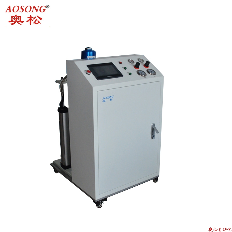 Ground type double liquid glue filling machine